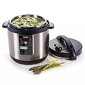 Zavor LUX Multi-Cooker, 6 Quart Electric Pressure Cooker, Slow Cooker, Rice Cooker, Yogurt Maker and more - Stainless Steel (ZSELX02)