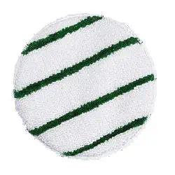 Commercial Low-Profile Carpet Bonnet with Green Scrubber Strips-19"