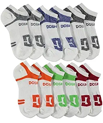 DC 6-Pack Men's Sport No Show Socks Size 10-13