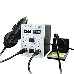 YAOGONG Automatic 2 In 1 Hot Air SMD Digital Rework Soldering Iron Station Mobile Phone Repair Tools Kit
