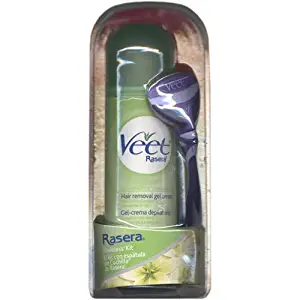 Veet Rasera Hair Removal Gel Cream Fresh Sensation + Bladeless Tool 145g/5.1oz