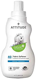 ATTITUDE Nature +, Hypoallergenic Fabric Softener, Wildflowers, 33.8 Fluid Ounce, 40 Loads
