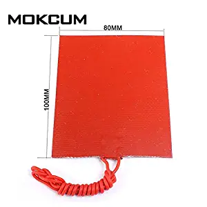 Tool Parts 25W Silicone Rubber Panel Heating Constant Temperature Panel Plate 12V 80x100mm Silicone Heating Pad Heater