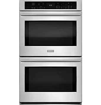 GE Monogram ZET9550SHSS 30" Double Electric Wall Oven with 10.0 cu. ft. True European Convection Oven, Self-Cleaning System, True Hidden Bake Element, Glass Touch Control Panel and Brillion Communication Technology
