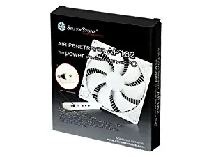 Silverstone Tek Air Penetrator 180 X 180 X 32mm / 500rpm ~ 2000rpm Air Channeling Cooling Case Fan AP182, White