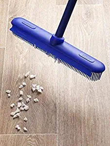 Electrostatic Silicone Broom For Dust and Dirt – Electrostatic Broom For Pet Hair – No Scratch Silicone Bristles For House Cleaning – Perfect To Clean Cat and Dog Hairs Off Your Furniture