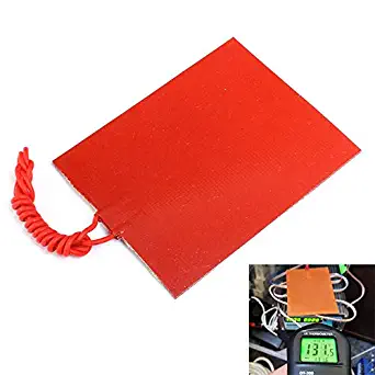 80mmx100mm 12V 25W Silicone Rubber Heating Panel Constant Temperature Heater Plate