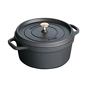 Staub 8-Quart Round Cocotte, Black