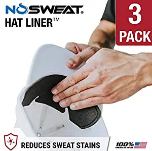 NoSweat Golf Hat Liner & Cap Protection - Prevent Hat Stains Rings | Moisture Wicking, Headband, Sweatband, Hat Saver & Protection, Prevention, Cooling Towel Effect