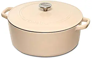 Cuisinart Cast Iron Cast Iron Casserole, Dutch Oven, 7-Quart, Blush