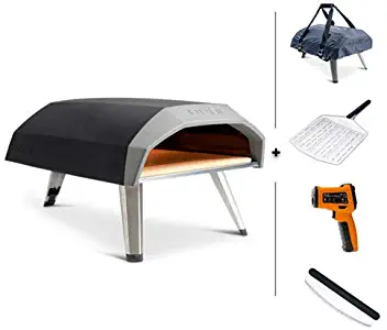 Ooni Koda Ultimate Portable Pizza Oven Bundle - Includes Carry Case, Aluminum Pizza Peel, Rocker Cutter and Infrared Thermometer