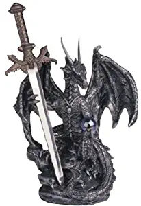 George S. Chen Imports SS-G-71329 Dragon Collection with Sword Collectible Fantasy Decoration Figurine