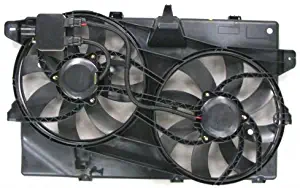 Dual Radiator and Condenser Fan Assembly - Cooling Direct For/Fit FO3115175 07- May'09 Ford Edge Lincoln MKX w/Tow Package