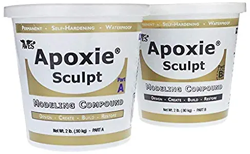 Apoxie Sculpt - 2 Part Modeling Compound (A & B) - 4 Pound, Black