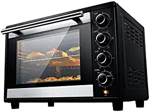 XYSQWZ Countertop Convection Oven Multi-Function Oven, Low-Temperature Fermentation, Baking Tray Grilling Grid Handle and Fork Combination, 38l
