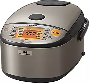 Zojirushi NP-HCC10XH Induction Heating System Rice Cooker and Warmer, 1 L, Stainless Dark Gray (Renewed)
