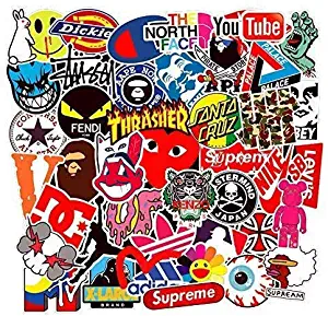 Street Fashion Sticker Decals(101pcs), BENYU Laptop Vinyl Stickers for Waterbottle,Hydro Flask,Snowboard,Luggage,Motorcycle,iPhone,MacBook,Wall,DIY Party Supplie Patches Decal