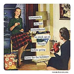 Anne Taintor Holiday Magnet - Prozac