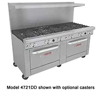 Southbend 4721AA-3CR 72" Ultimate Restaurant Gas Range w/ 6 Standard Burners, 36" Right Charbroiler & (2) Convection Ovens