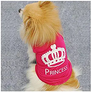 Barode Princess Cute Pet T-Shirt Puppy Costumes Dog cat Vest Clothes for Dogs and Cats