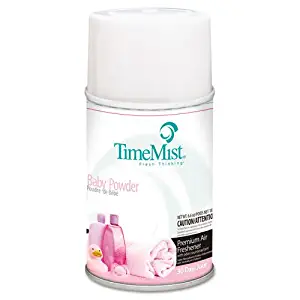 TimeMist Metered Fragrance Dispenser Refills, Baby Powder, 5.3oz - Includes 12 per case.