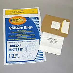 Oreck Buster B Canister Vac Bags 12 Pk Generic Part # 815