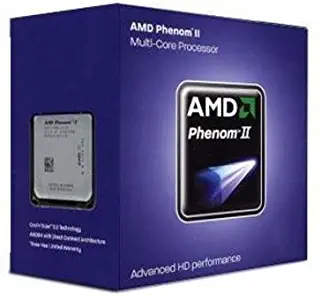AMD Phenom II X4 840 Edition Deneb 3.2 GHz 4x512 KB L2 Cache Socket AM3 95W Quad-Core Processor - Retail HDX840WFGMBOX (Black)
