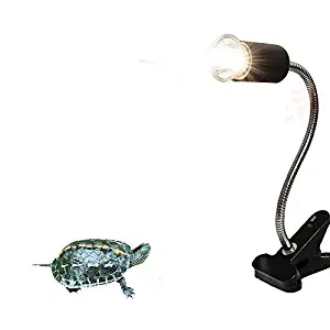 CTKcom UVA UVB Light Bulb Reptile Ceramic Heat Lamp Pet Heating Bulb Holder Clamp Lamp Fixture Heating Light Lamp For Reptiles,Aquarium Reptile Light Adjustable Habitat Lighting Stand,110V-130V(Black)