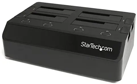 StarTech.com 4 Bay eSATA USB 2.0 to SATA Hard Drive Docking Station for 2.5/3.5 HDD