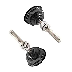 ANJOSHI Pack of 2 Quick Release Latch Universal Push Button Low Profile Hood Pins Lock Car Lock Clip Kit 1.25" Quick Latch for Hood Bumper or DIY