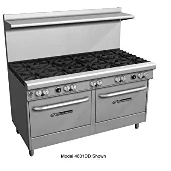 Southbend 4603AC-2CR 60" Ultimate Restaurant Gas Range w/ 6 Star-Saute Burners, 24" Right Charbroiler, (1) Convection Oven & (1) Cabinet Base