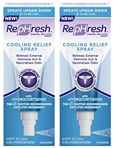 RepHresh Cooling Relief Spray, 0.5 Ounce (Pack of 2)