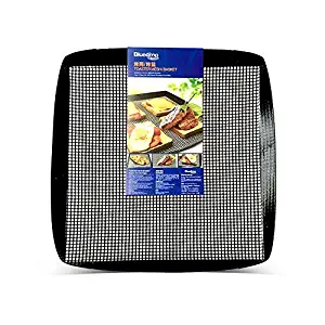 Bluedrop Toaster Baskets Non Stick PTFE Grill Mesh Trays Crisper Bakery Baskets Food Grade Woven Glass Baking Mesh Trays 27X27CM