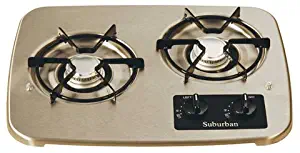 Suburban 2937ABK 2-Burner Black Cooktop