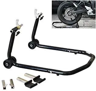 ALPHA MOTO All in One Front Or Rear Universal Sportbike Motorcycle Lift Stand Swingarm Spool Paddock Lift Fork Lift Fits for GSXR GIXXER 600 750 1000 Hayabusa CBR 600 900 1000 YZF R1 R6 ZX 6R 7R 9R