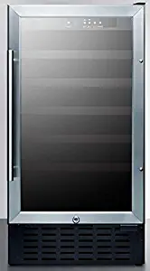 Summit Appliance SWC1840BADA 18 in. Built-in Wine Cooler44; Black