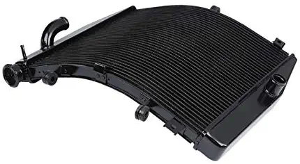 Black Aluminum Radiator Cooling For Kawasaki Ninja ZX-10R ZX10R 2011-2017 12 13