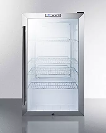 Summit SCR486L Beverage Refrigeration, Glass/Black