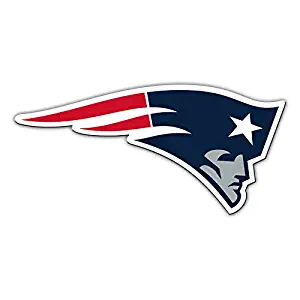 Fremont Die NFL Shop Authentic 12" Magnet Team Banner Helmet/Logo (New England Patriots Logo)