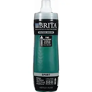 Brita 20 Ounce Sport Water Bottles with Filter -Green