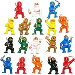50 Mini Karate Ninjas Warriors Fighters Figures Cupcake Cake Toppers Ninja Kung Fu Guys Martial Arts Men Lot Party Favors
