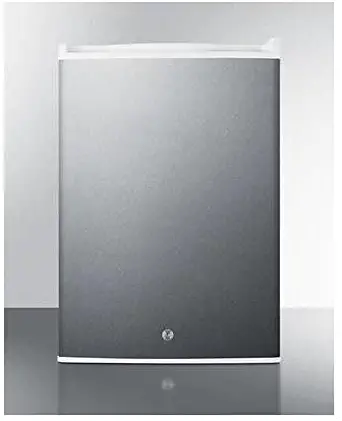 Summit FF31L7CSS A Compact Size All-Refrigerator with a Complete Stainless Steel Exterior a Factory Installed Front Lock Automatic Defrost Operation Adjustable Shelves Fully Furnished Ca