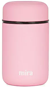 MIRA Lunch, Food Jar | Vacuum Insulated Stainless Steel Lunch Thermos | 13.5 oz | Rose Pink