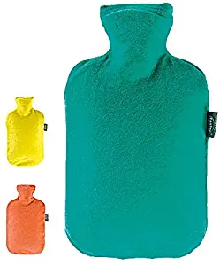 Velour Covered Hot Water Bottle (Assorted Colors) 2l hot water bottle by Fashy