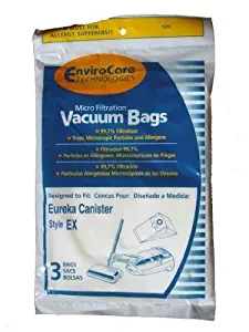 9 Eureka EX Allergy canister Vacuum Bags Excalibur, Home Cleaning System, Oxygen Vacuum Cleaners, 60284, 60284A-12 , 60284B-6, 6798, 6978 , 6982 , 6983 , 6984 , 6993 by EnviroCare