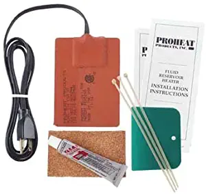 Proheat Heavy Duty Fluid Reservoir Heater Model 512-220 (250 Watts, 1 Amp, 220 Volts) Ideal for Oil Pans from 1 to 3 Gallon of Lube (4.5 to 12 Litres) and up to 10 to 30 Gallons of Hydraulic Oil