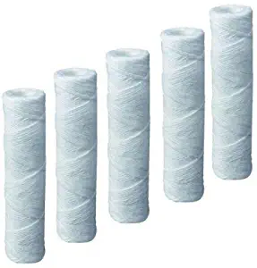 Compatible with Campbell 1ss Sediment Filter Cartridges, 5 Micron, 9 3/4", 5 Pack by Complete Filtration Services (CFS)