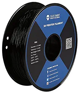 SainSmart Black Flexible TPU 3D Printing Filament, 1.75 mm, 0.8 kg, Dimensional Accuracy +/- 0.05 mm