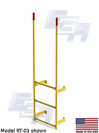 68 Inch Wall-Mount Walk-through Steel Dock Ladder by EGA Products - A Versatile Safety Ladder Made in USA