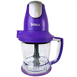 Ninja Storm Food Processor Blender Master Bowl 450W Motor Power Pod with Total Crushing Technology BPA-Free Pitcher Purple QB751Q (Renewed)